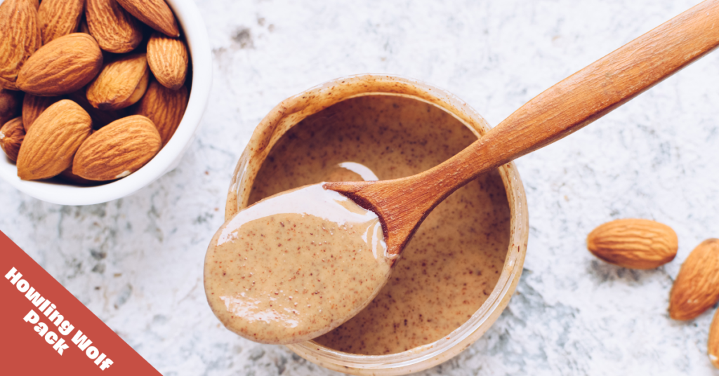 almond butter on a spoon